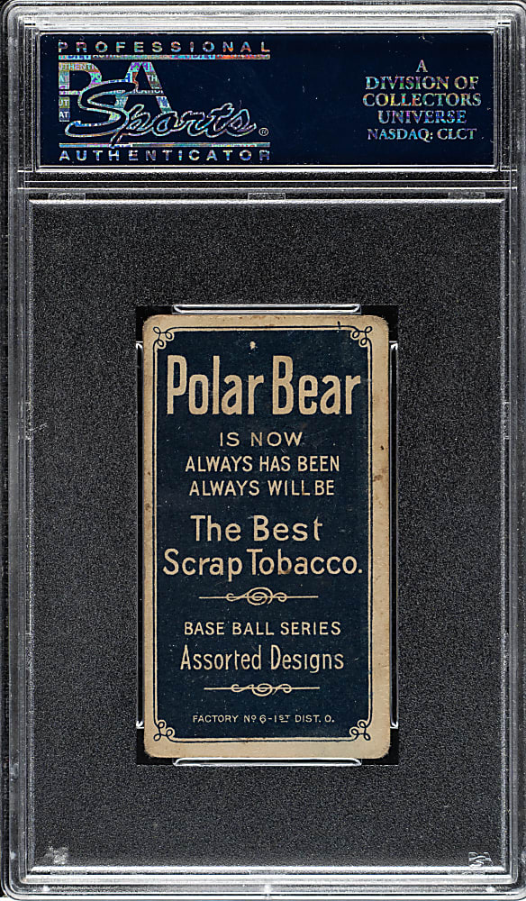 1909-1911 T206 White Border Tom Downey Fielding PSA GOOD+ 2.5 - Polar Bear Back