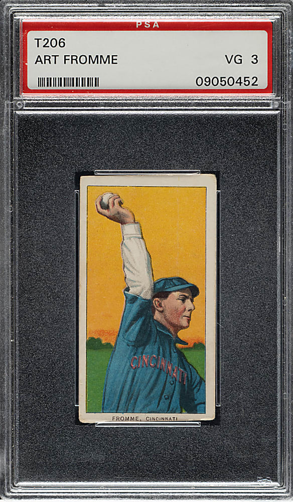 1909-1911 T206 White Border Art Fromme PSA VG 3