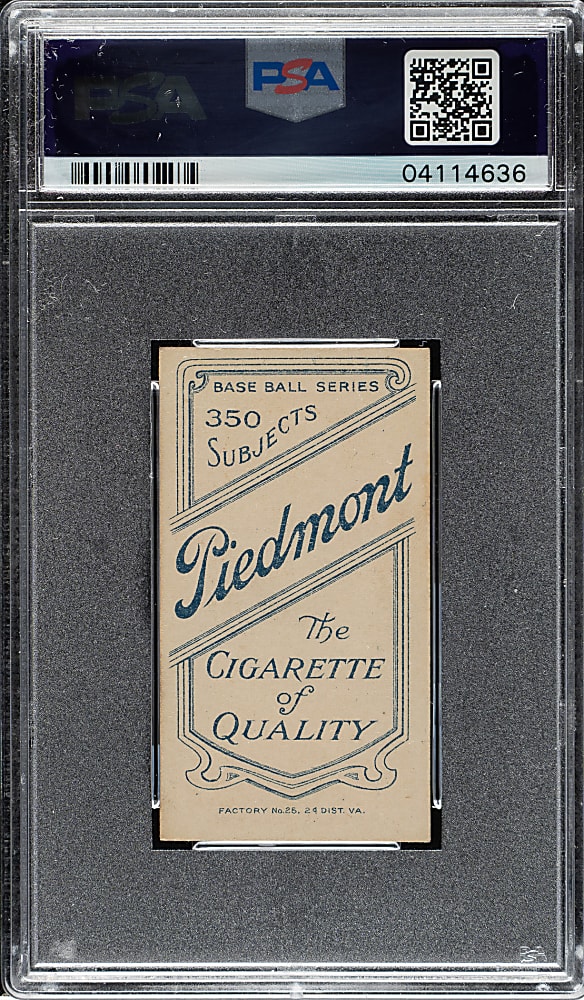 1909-1911 T206 White Border Miller Huggins Portrait PSA NM 7