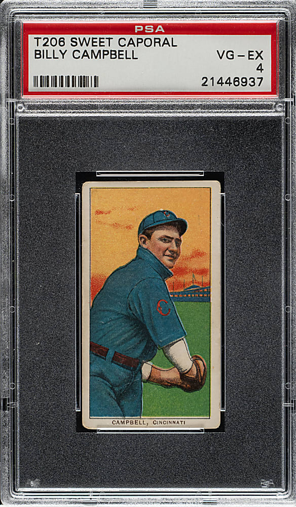 1909-1911 T206 White Border Billy Campbell PSA VG-EX 4