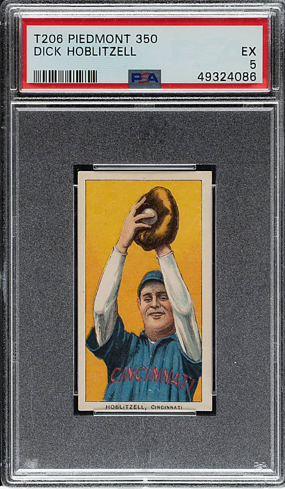 1909-1911 T206 White Border Dick Hoblitzell PSA EX 5