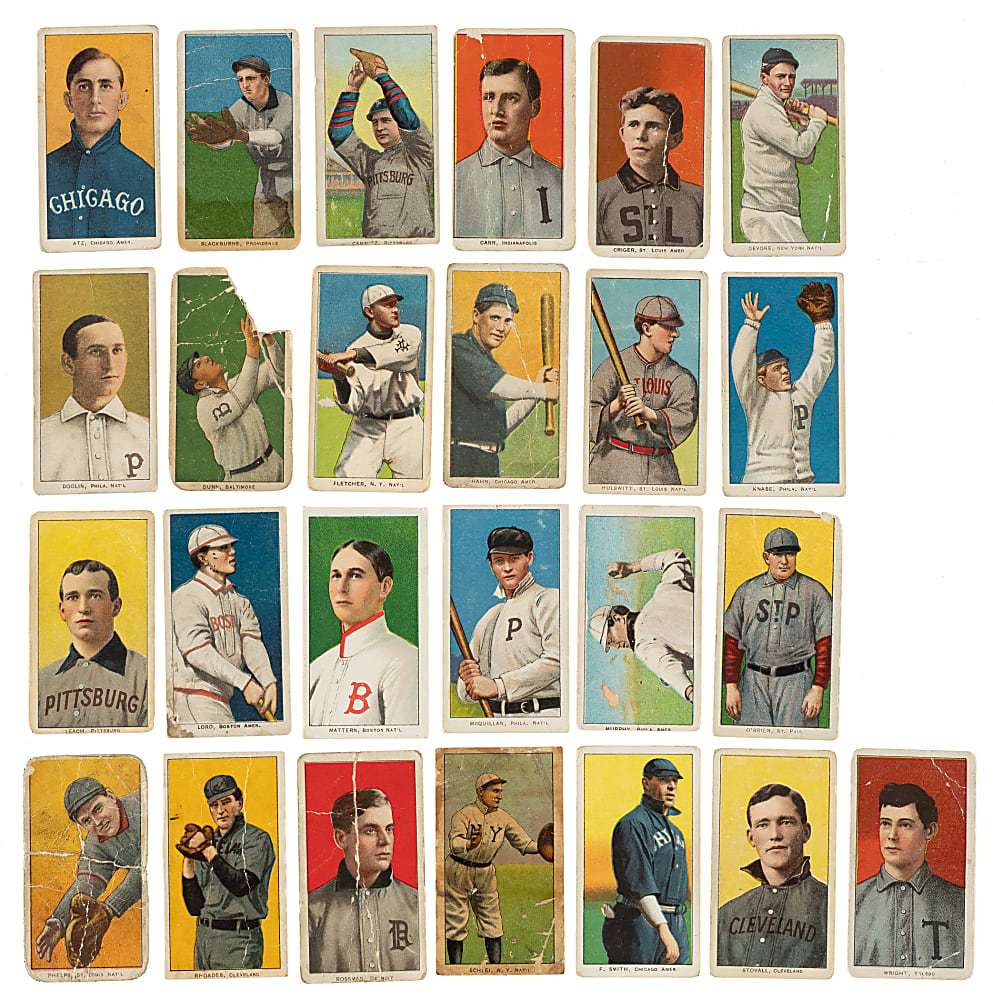 1909-1911 T206 White Border Collection (29) Including Rube Marquard and Joe Tinker