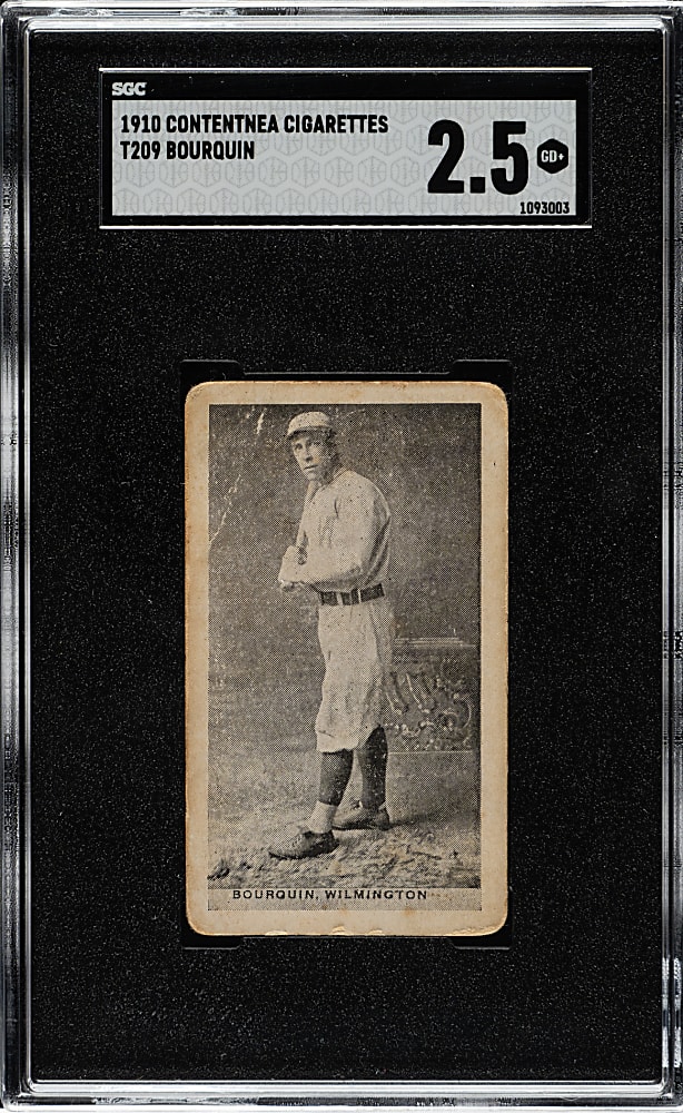 1910 T209 Contentnea Cigarettes "Photo Series" Bourquin SGC GOOD+ 2.5