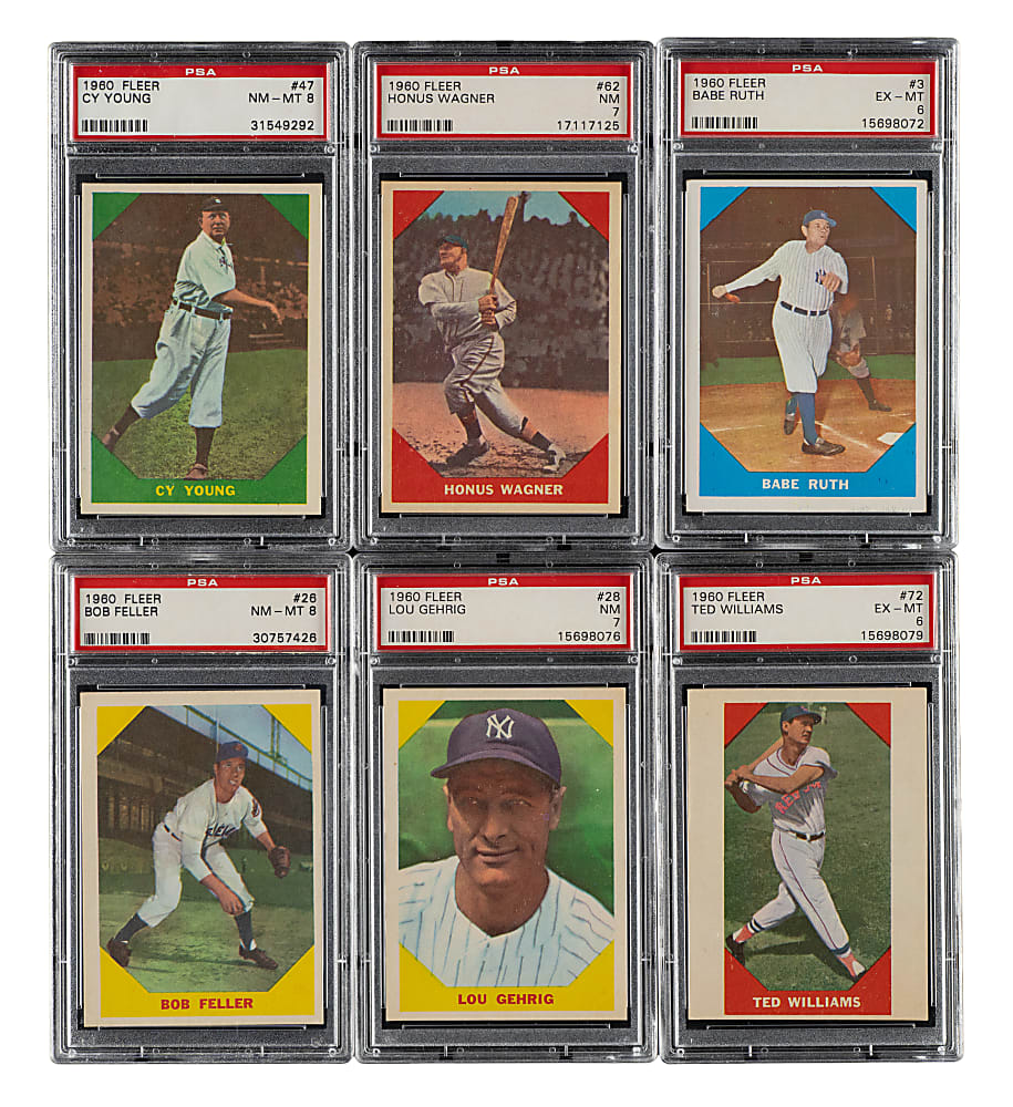 1960 Fleer Baseball Greats PSA-Graded Complete Set (79)