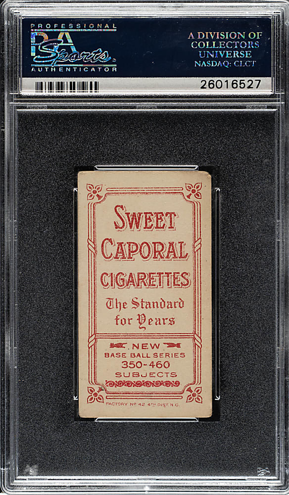 1909-1911 T206 White Border Johnny Evers with Bat, Chicago on Shirt PSA VG 3