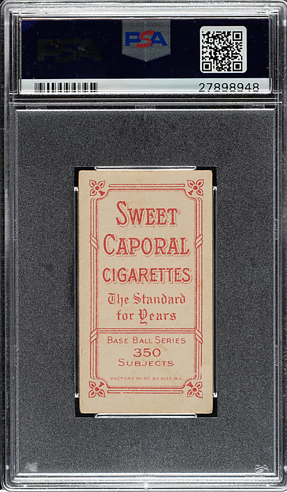 1909-1911 T206 White Border Frank Chance Portrait Red Background PSA VG-EX 4