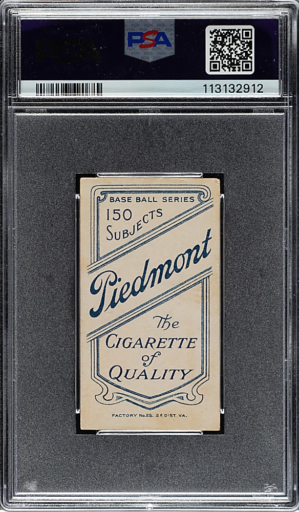 1909-1911 T206 White Border Ed Reulbach Glove Showing PSA EX 5