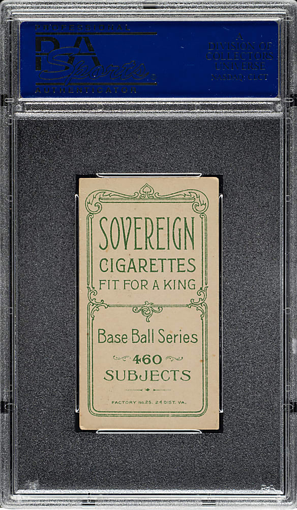 1909-1911 T206 White Border Francis Pfeffer PSA EX 5 - Sovereign 460 Back