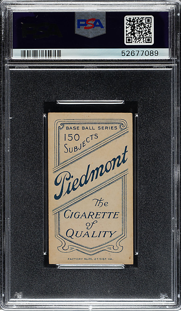 1909-1911 T206 White Border Wildfire Schulte Front View PSA EX 5