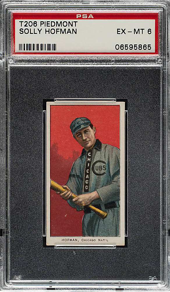 1909-1911 T206 White Border Solly Hofman PSA EX-MT 6