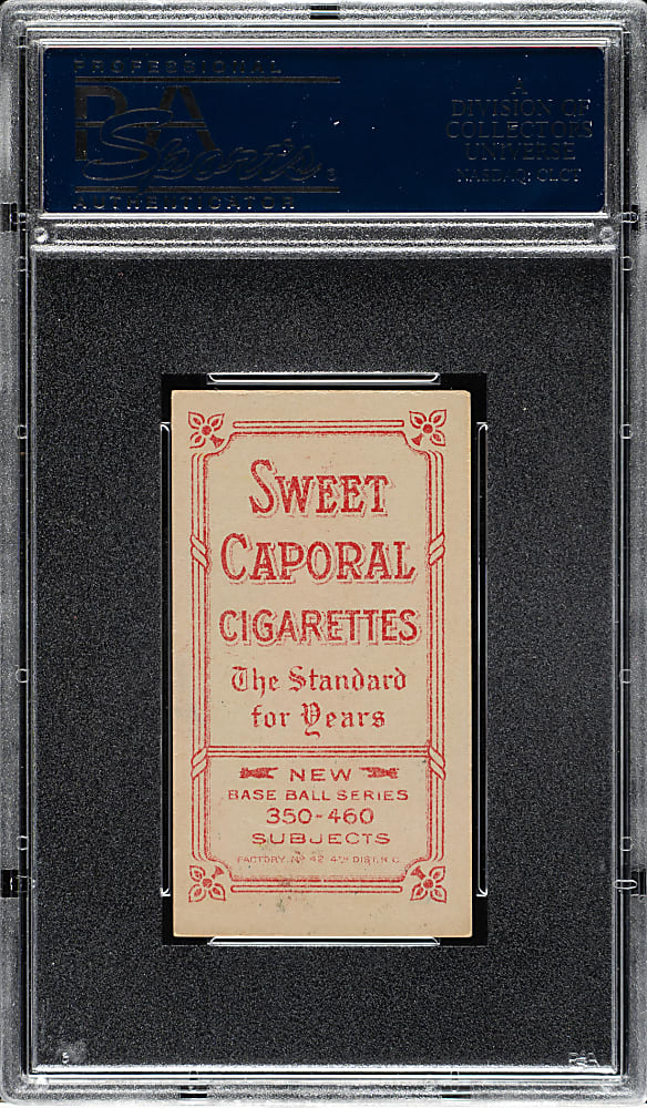 1909-1911 T206 White Border Jimmy Sheckard Glove Showing PSA EX-MT 6