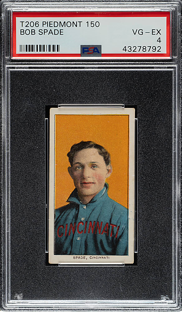 1909-1911 T206 White Border Bob Spade PSA VG-EX 4