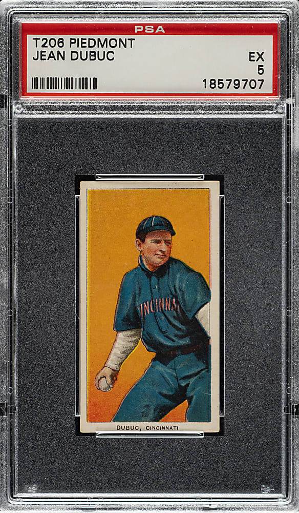 1909-1911 T206 White Border Jean Dubuc PSA EX 5