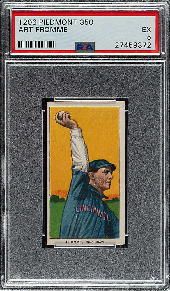 1909-1911 T206 White Border Art Fromme PSA EX 5