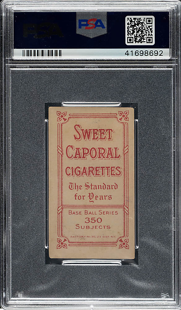1909-1911 T206 White Border Cy Young Glove Shows PSA VG+ 3.5
