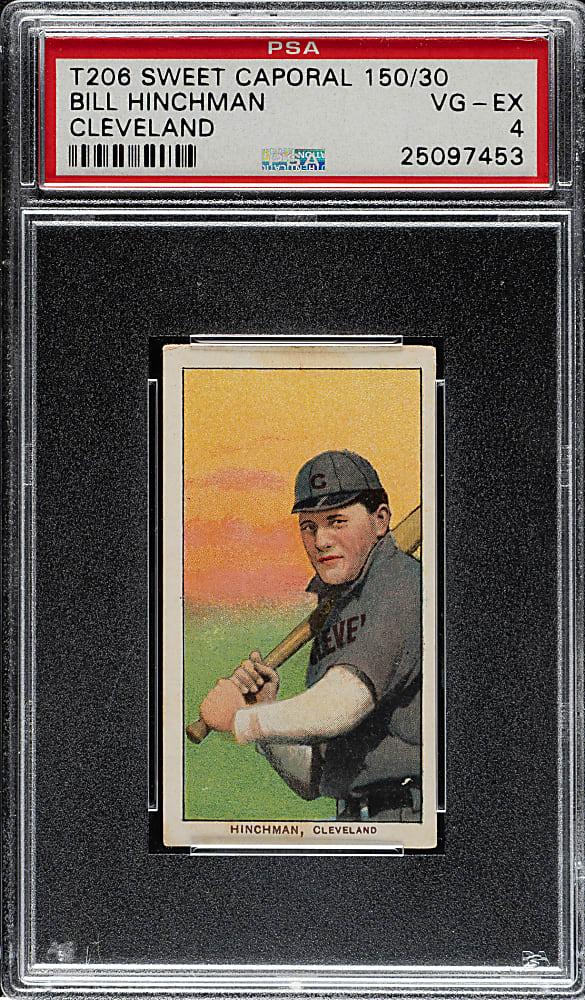 1909-1911 T206 White Border Bill Hinchman PSA VG-EX 4