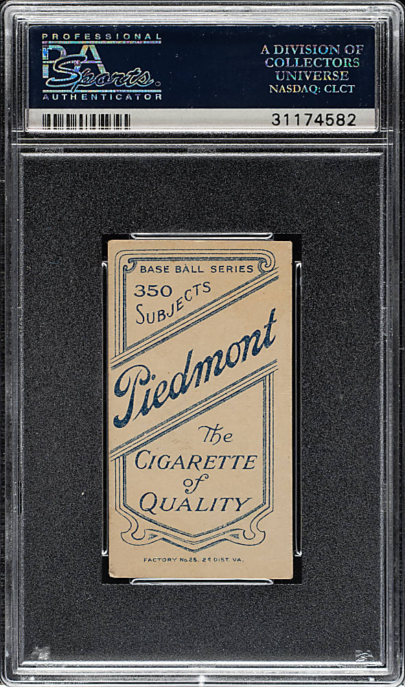 1909-1911 T206 White Border Bill Bradley Portrait PSA EX 5