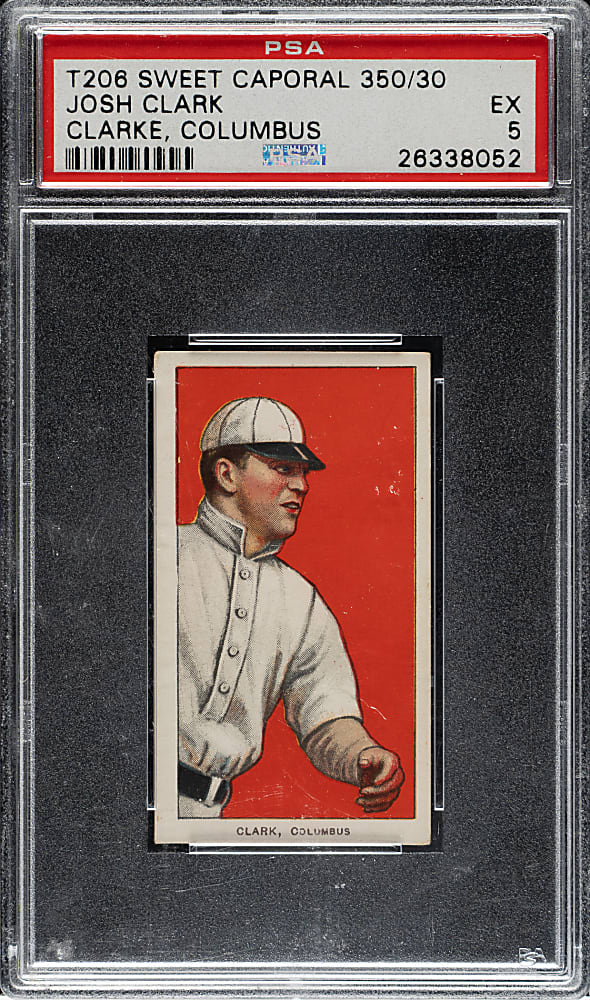1909-1911 T206 White Border Josh Clark PSA EX 5