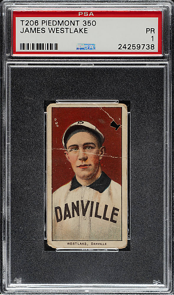 1909-1911 T206 White Border James Westlake Southern Leaguer PSA POOR 1