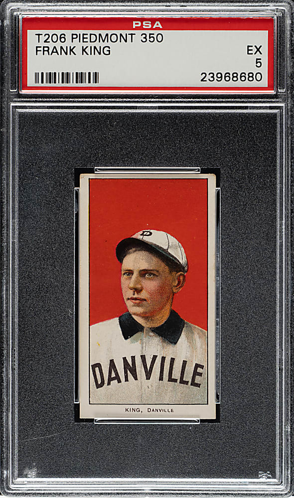 1909-1911 T206 White Border Frank King Southern Leaguer PSA EX 5
