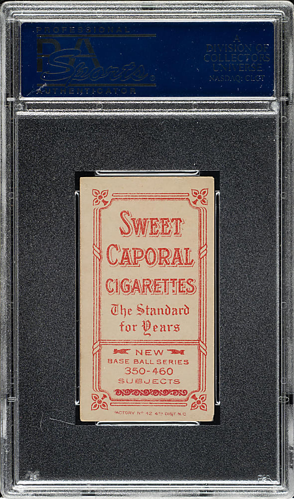 1909-1911 T206 White Border Hughie Jennings Both Hands Showing PSA VG-EX 4