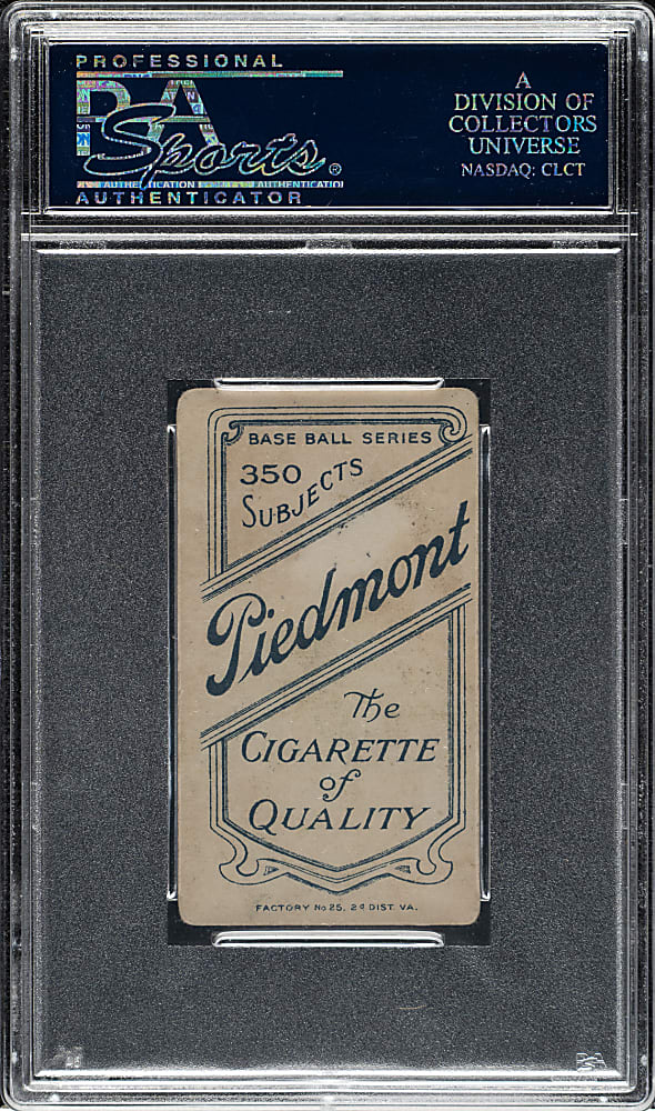 1909-1911 T206 White Border Boss Schmidt Portrait PSA GOOD+ 2.5