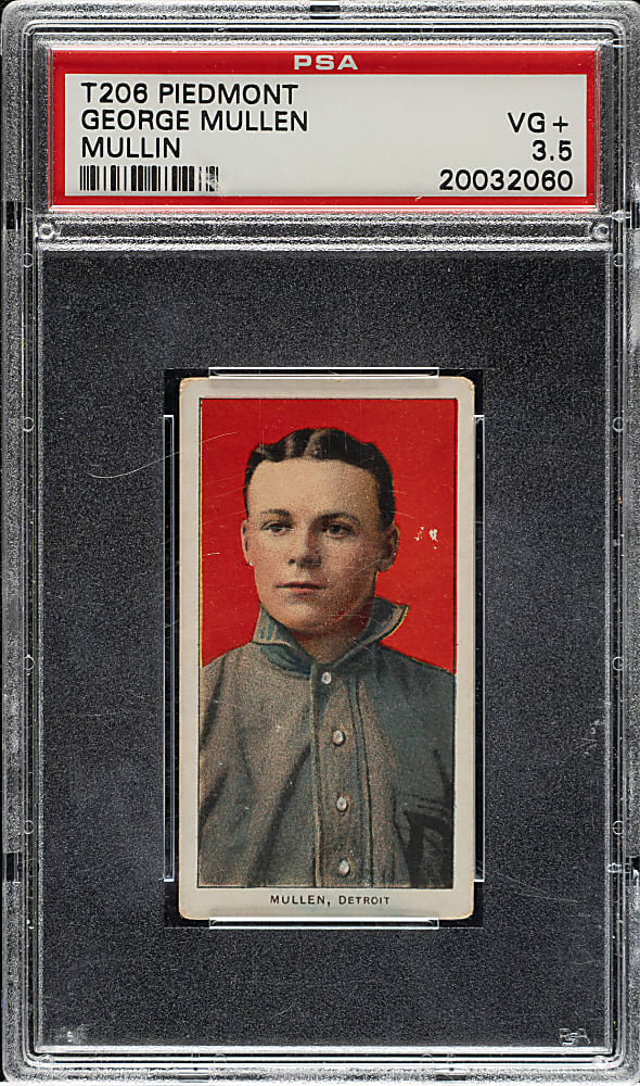 1909-1911 T206 White Border George Mullen PSA VG+ 3.5