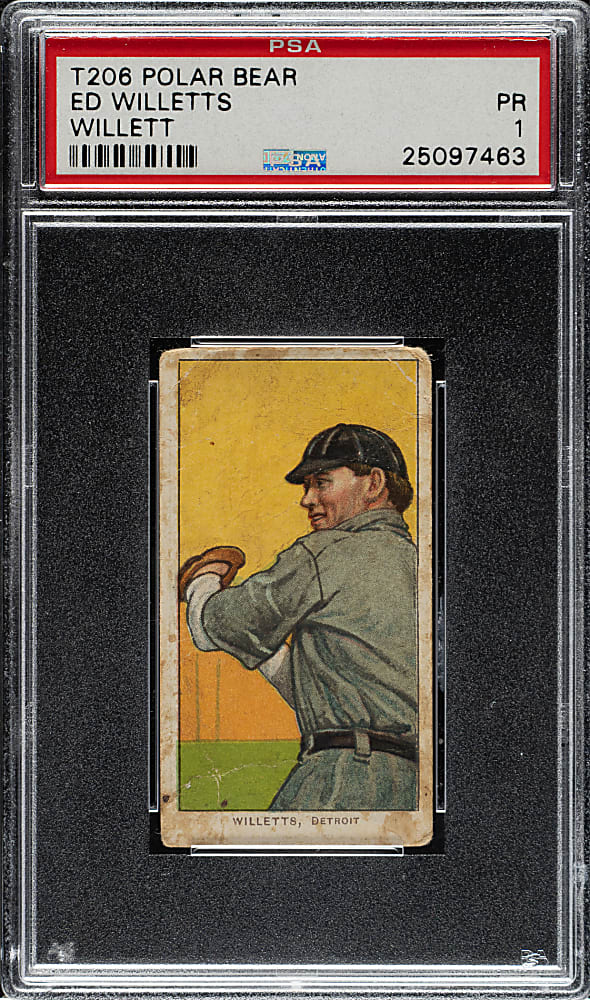 1909-1911 T206 White Border Ed Willetts PSA POOR 1 - Polar Bear Back