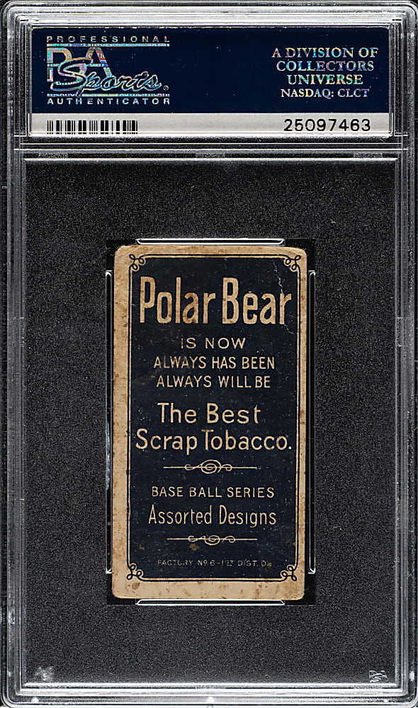 1909-1911 T206 White Border Ed Willetts PSA POOR 1 - Polar Bear Back