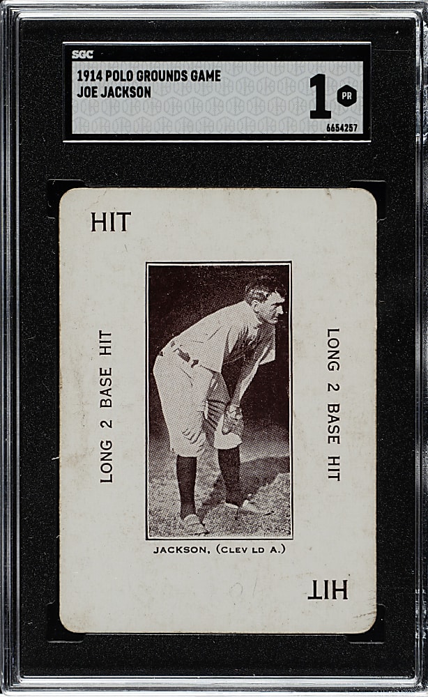 1914 WG4 Polo Grounds Game Joe Jackson SGC POOR 1