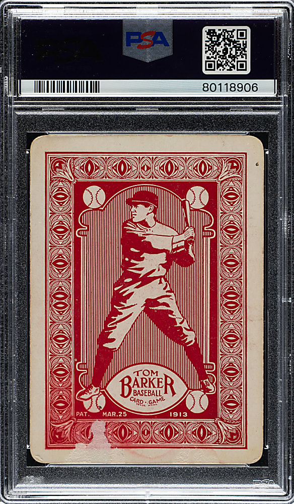 1913 WG6 Tom Barker Game Joe Jackson PSA POOR 1