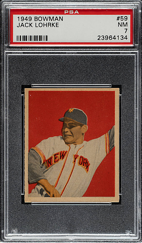 1949 Bowman #59 Jack Lohrke PSA NM 7