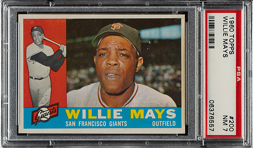 1960 Topps #200 Willie Mays PSA NM 7