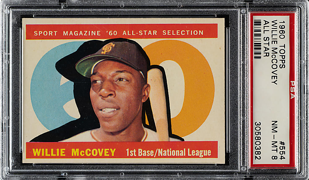 1960 Topps #554 Willie McCovey All-Star PSA NM-MT 8