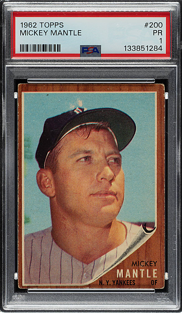1962 Topps #200 Mickey Mantle PSA POOR 1