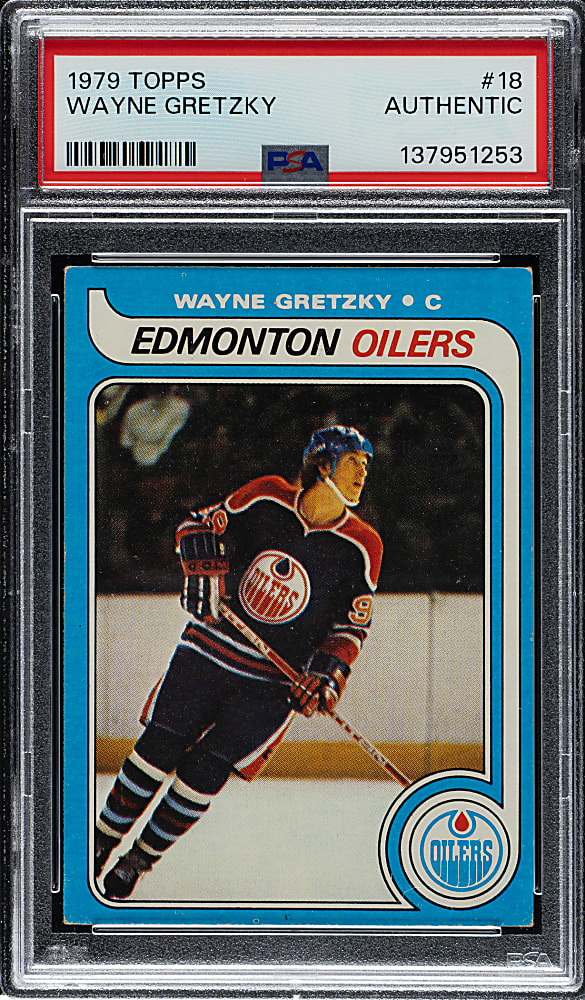 1979-1980 Topps Hockey #18 Wayne Gretzky Rookie PSA Authentic