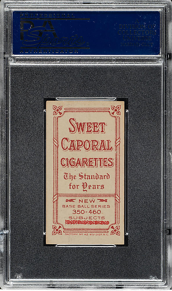 1909-1911 T206 White Border Chief Bender Pitching, No Trees in Background PSA EX 5
