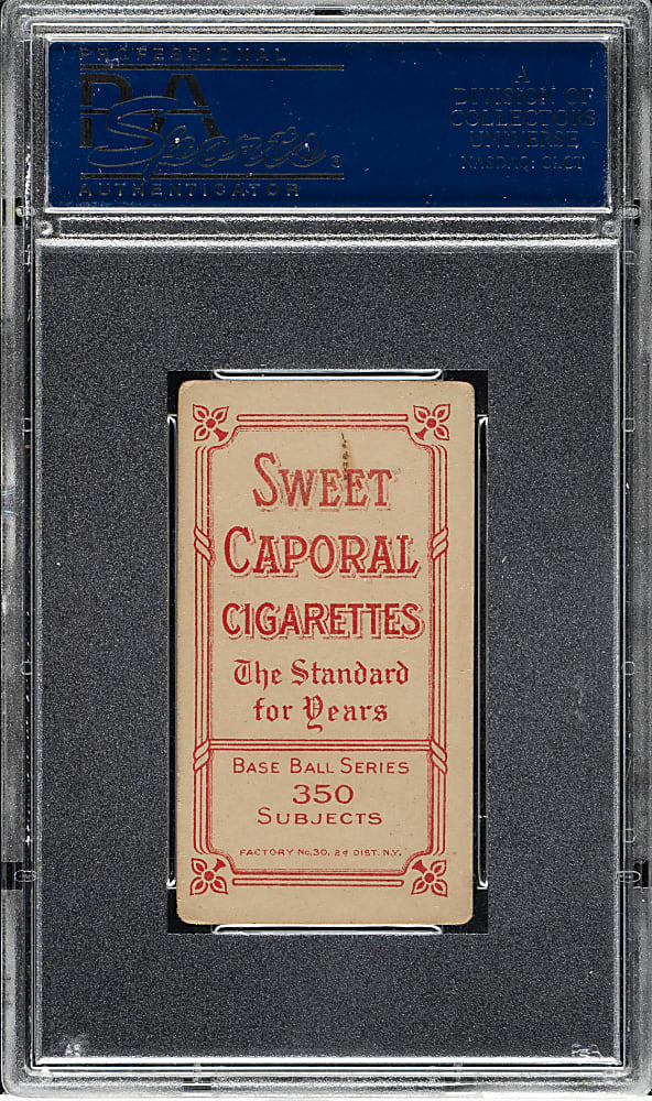 1909-1911 T206 White Border Chief Bender Pitching, Trees in Background PSA VG-EX 4