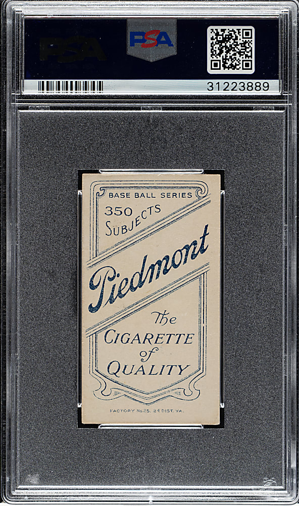 1909-1911 T206 White Border Paddy Livingstone PSA EX-MT 6