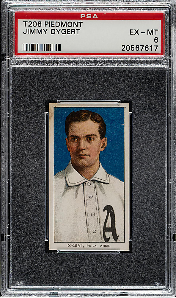 1909-1911 T206 White Border Jimmy Dygert PSA EX-MT 6