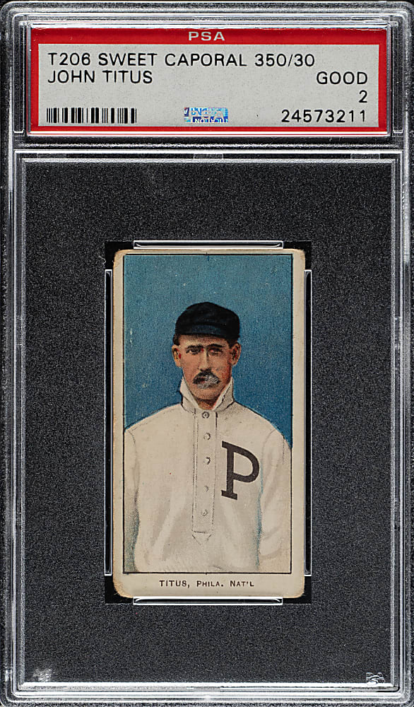 1909-1911 T206 White Border John Titus PSA GOOD 2