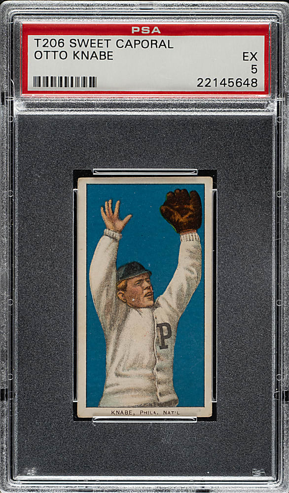 1909-1911 T206 White Border Otto Knabe PSA EX 5