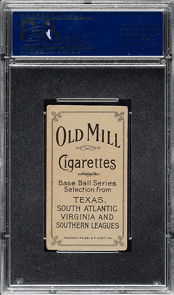 1909-1911 T206 White Border Dutch Revelle Southern Leaguer PSA VG-EX+ 4.5 - Old Mill Back