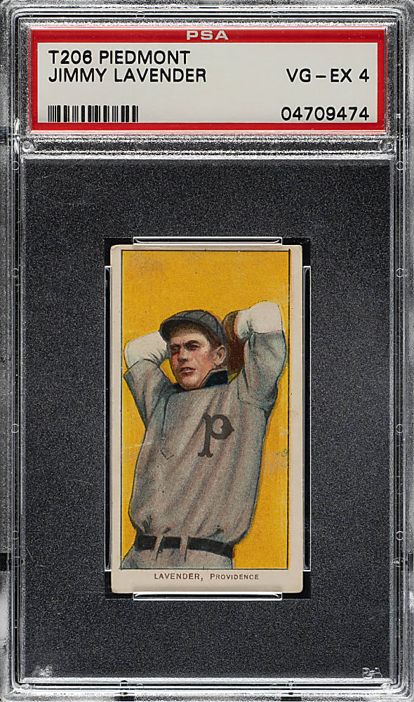 1909-1911 T206 White Border Jimmy Lavender PSA VG-EX 4