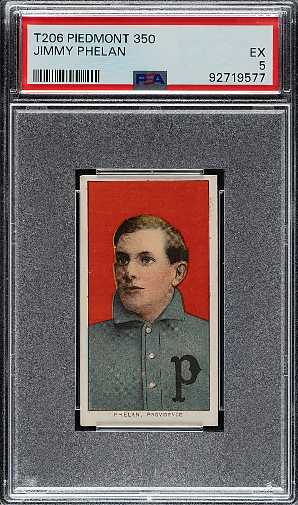 1909-1911 T206 White Border Jimmy Phelan PSA EX 5