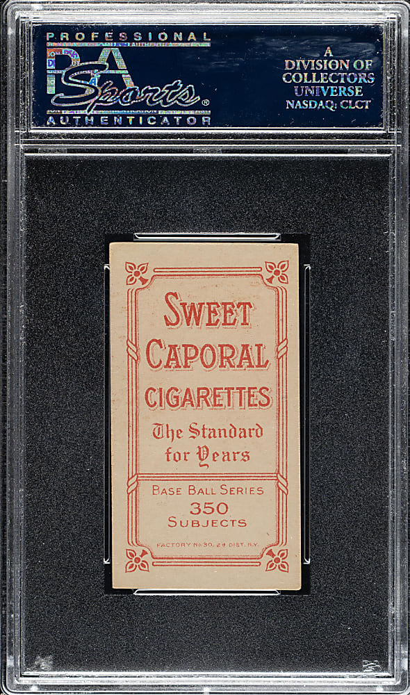 1909-1911 T206 White Border Cy Barger PSA EX 5