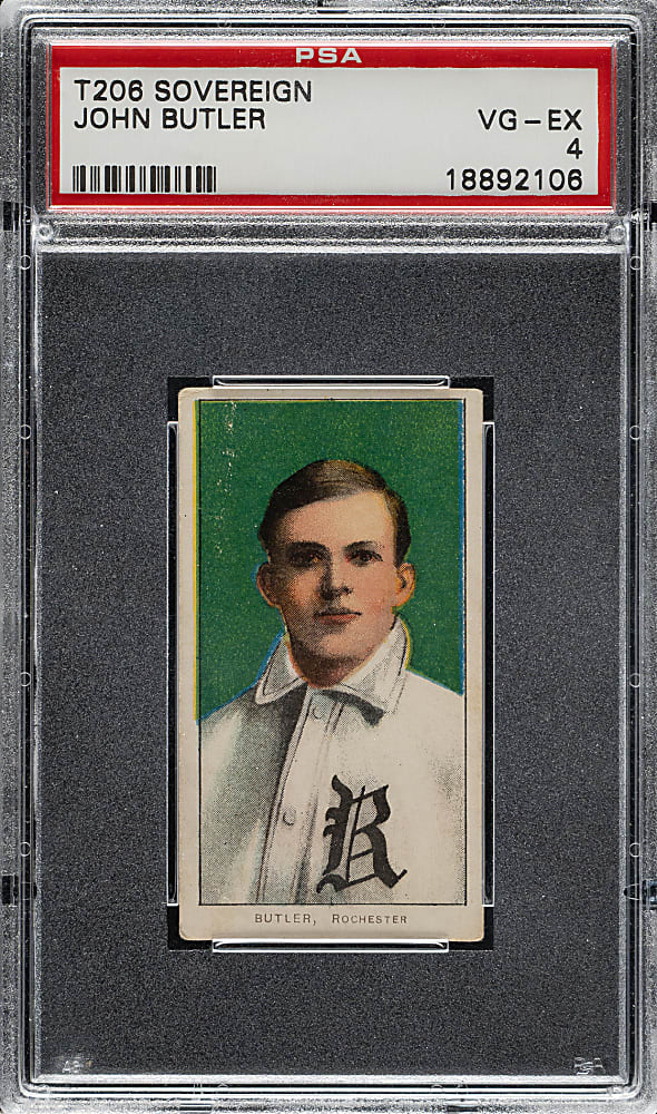 1909-1911 T206 White Border John Butler PSA VG-EX 4 - Sovereign 350 Back