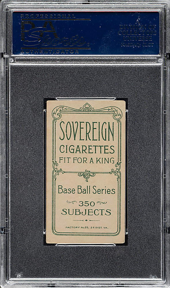 1909-1911 T206 White Border John Butler PSA VG-EX 4 - Sovereign 350 Back