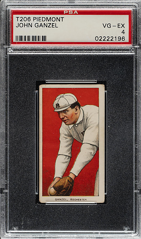 1909-1911 T206 White Border John Ganzel PSA VG-EX 4