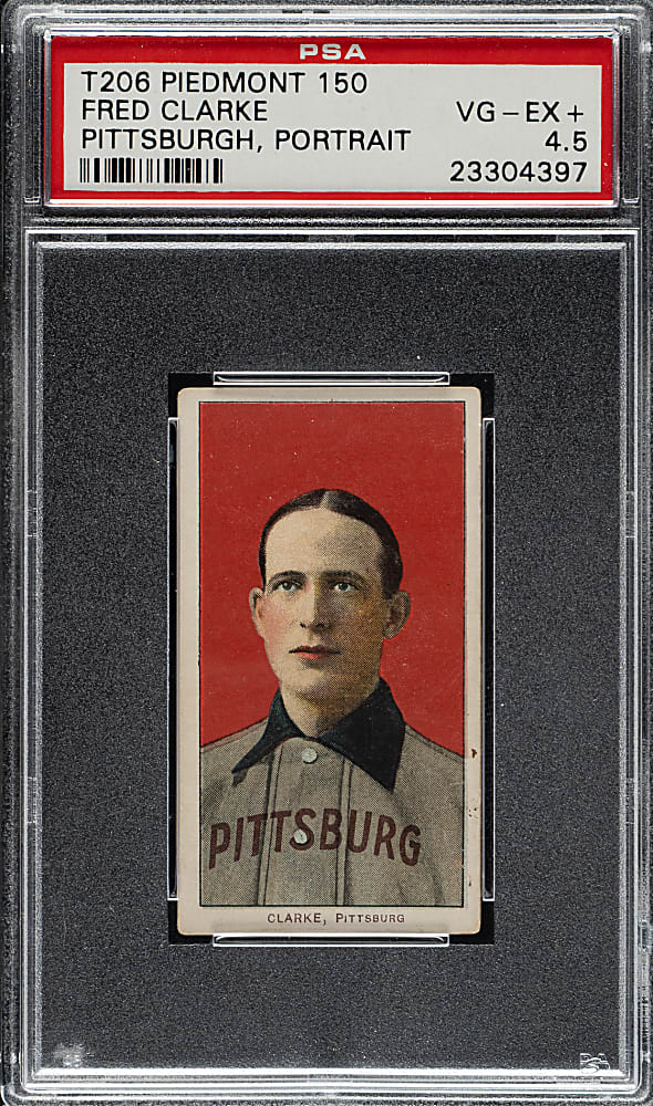 1909-1911 T206 White Border Fred Clarke Portrait PSA VG-EX+ 4.5